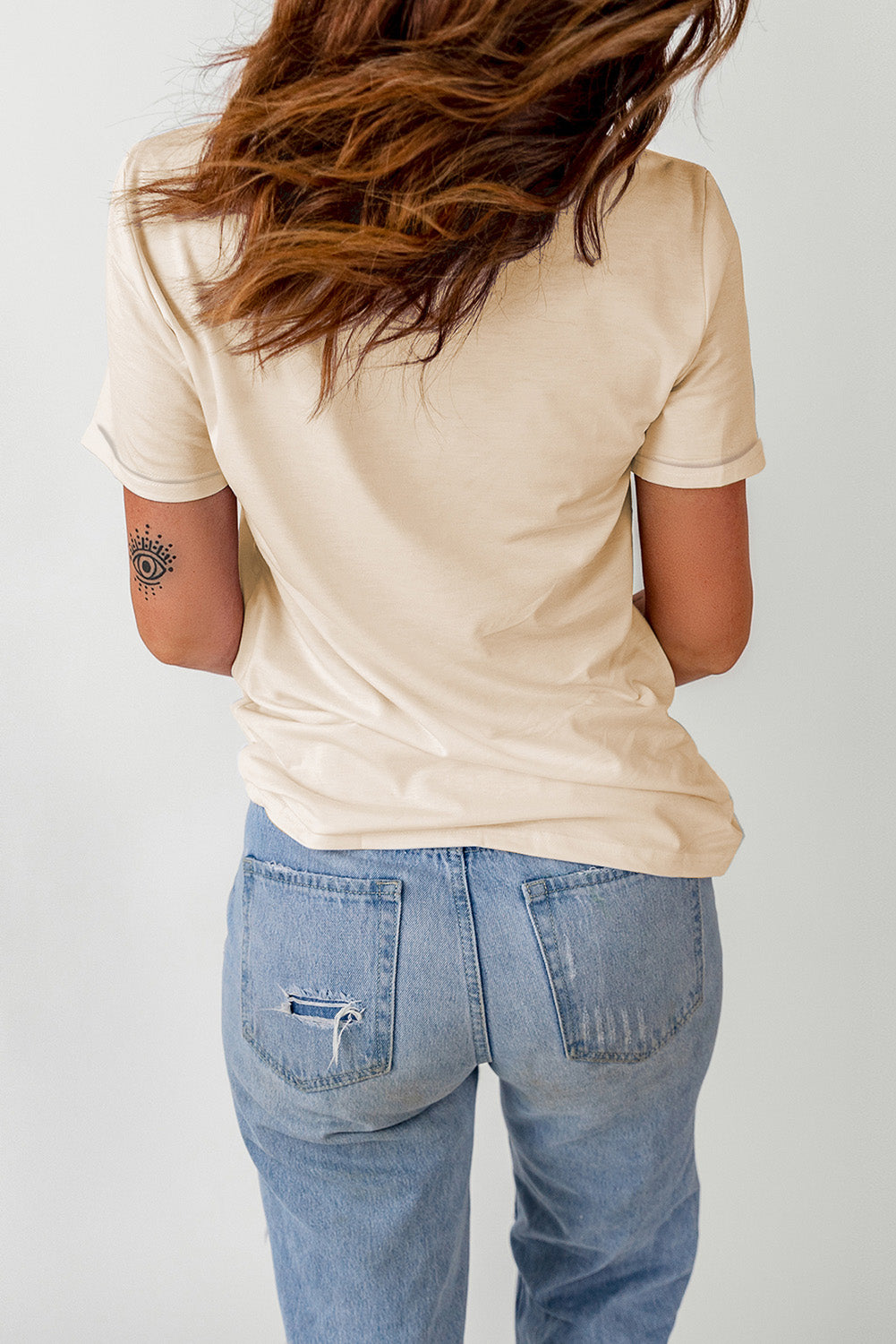 Pumpkin Graphic Round Neck T-Shirt Trendsi