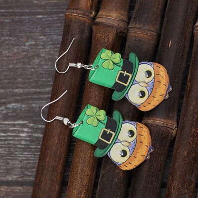 Owl Acrylic Dangle Earrings Trendsi