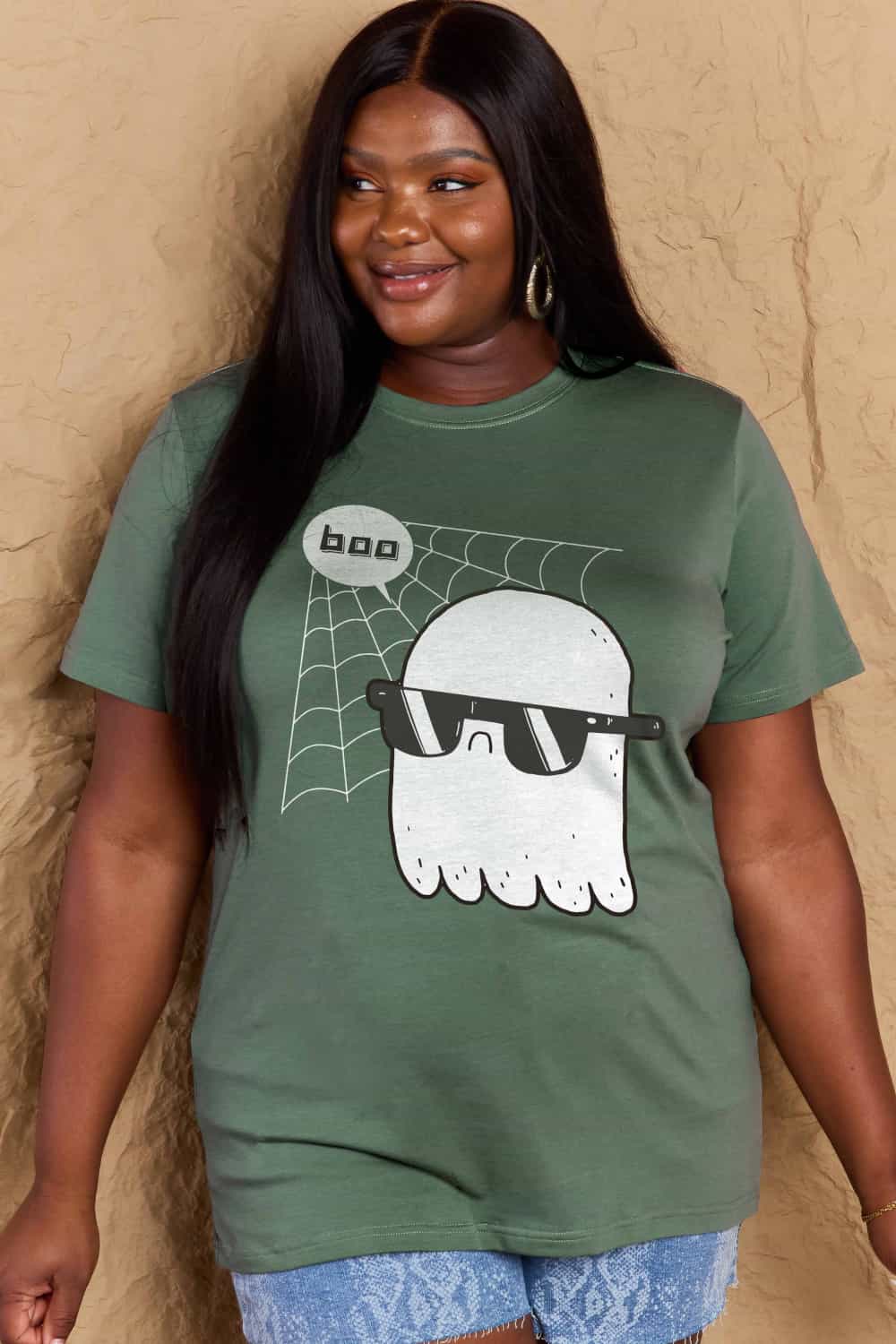 Simply Love Full Size BOO Graphic Cotton T-Shirt Trendsi