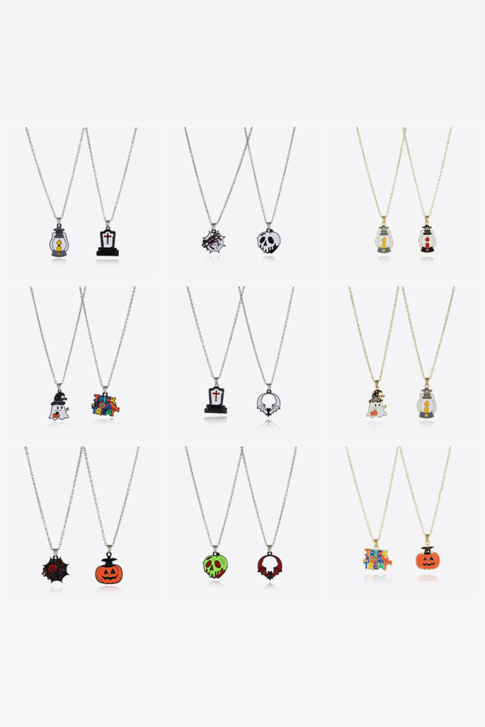 Two-Piece Halloween Theme Necklace Set Trendsi