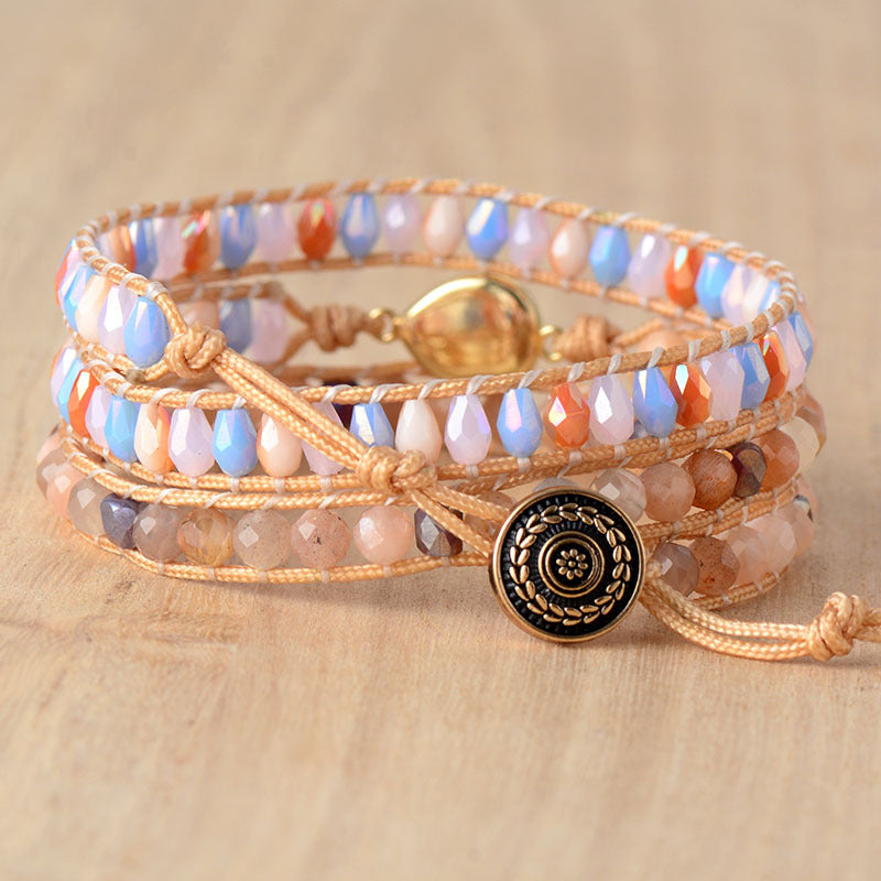 Opal Beaded Bracelet Trendsi