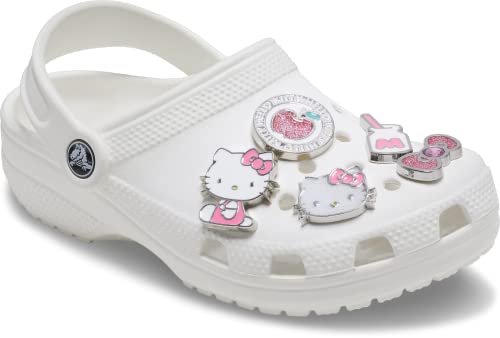 Crocs Jibbitz 5-Pack Hello Kitty and Friends Sparkly Shoe Charms, Jibbitz Shoe Charms, Sanrio Crocs Charms Crocs