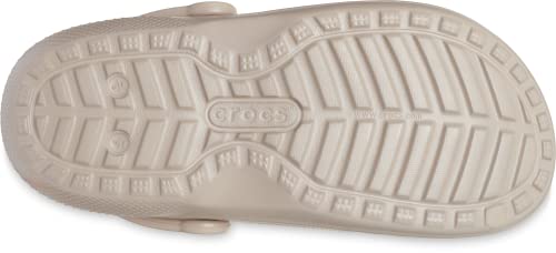 Crocs Unisex Men's and Women's Classic Lined Clog | Fuzzy Slippers, Mushroom/Bone, 6 Men/8 Women Crocs