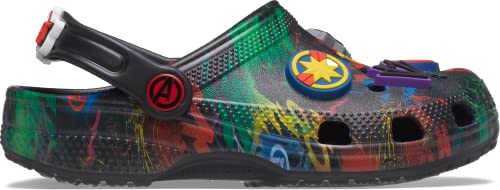 Crocs Kids' Superhero Clog , Marvel/Black, 3 Little Kid Crocs