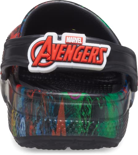 Crocs Kids' Superhero Clog , Marvel/Black, 3 Little Kid Crocs