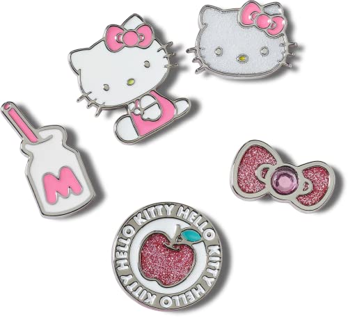 Crocs Jibbitz 5-Pack Hello Kitty and Friends Sparkly Shoe Charms, Jibbitz Shoe Charms, Sanrio Crocs Charms Crocs