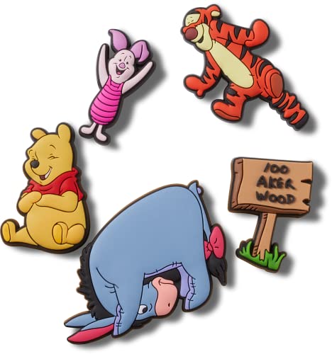 Crocs 5-Pack Disney Shoe Charms | Jibbitz, Winnie The Pooh, One Size Crocs