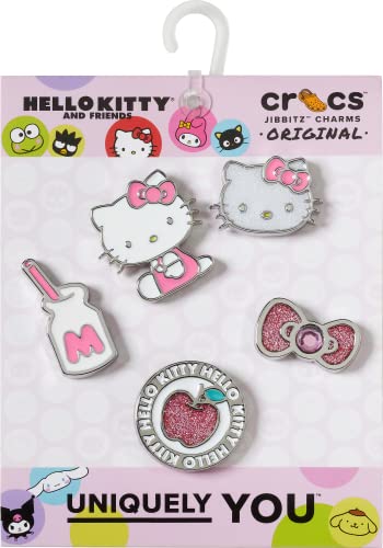Crocs Jibbitz 5-Pack Hello Kitty and Friends Sparkly Shoe Charms, Jibbitz Shoe Charms, Sanrio Crocs Charms Crocs