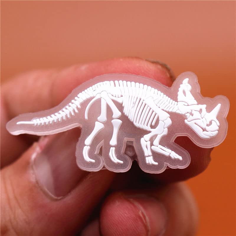 pequano 14 PCS luminous Dinosaur Shoe Charms Decoration, PVC Pins Decoration for Shoes Bracelets Dinosaurs Themed Party Favor pequano