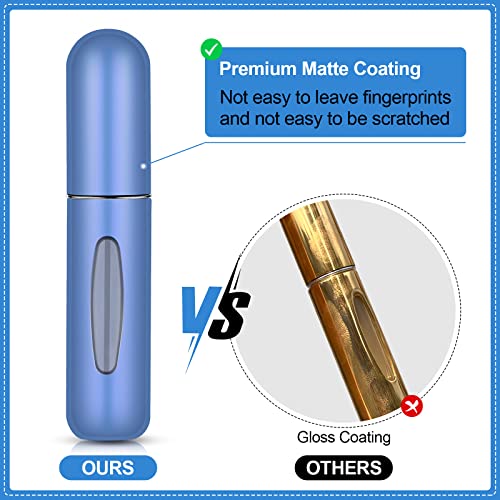Perfume Travel Refillable Mini Spray Bottles Atomizer Travel Perfume Bottle Refillable Empty Cologne Travel Essentials For Women Mens Small Mister Spray Bottle For Travel Accessories 6 Pack 5ml/0.2oz IMPORX