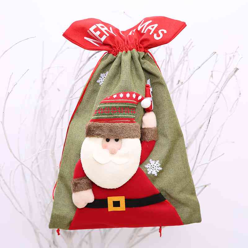 Drawstring Christmas Gift Bag Trendsi