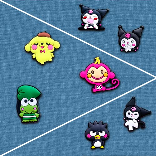 30 50Cute Shoe Charms for Croc Clog Different Matching Sandals Wristbands Bracelets,Kawaii Croc Charms for Kids Girls Teens Adults Women Party Gifts (30) Xaldrichasta