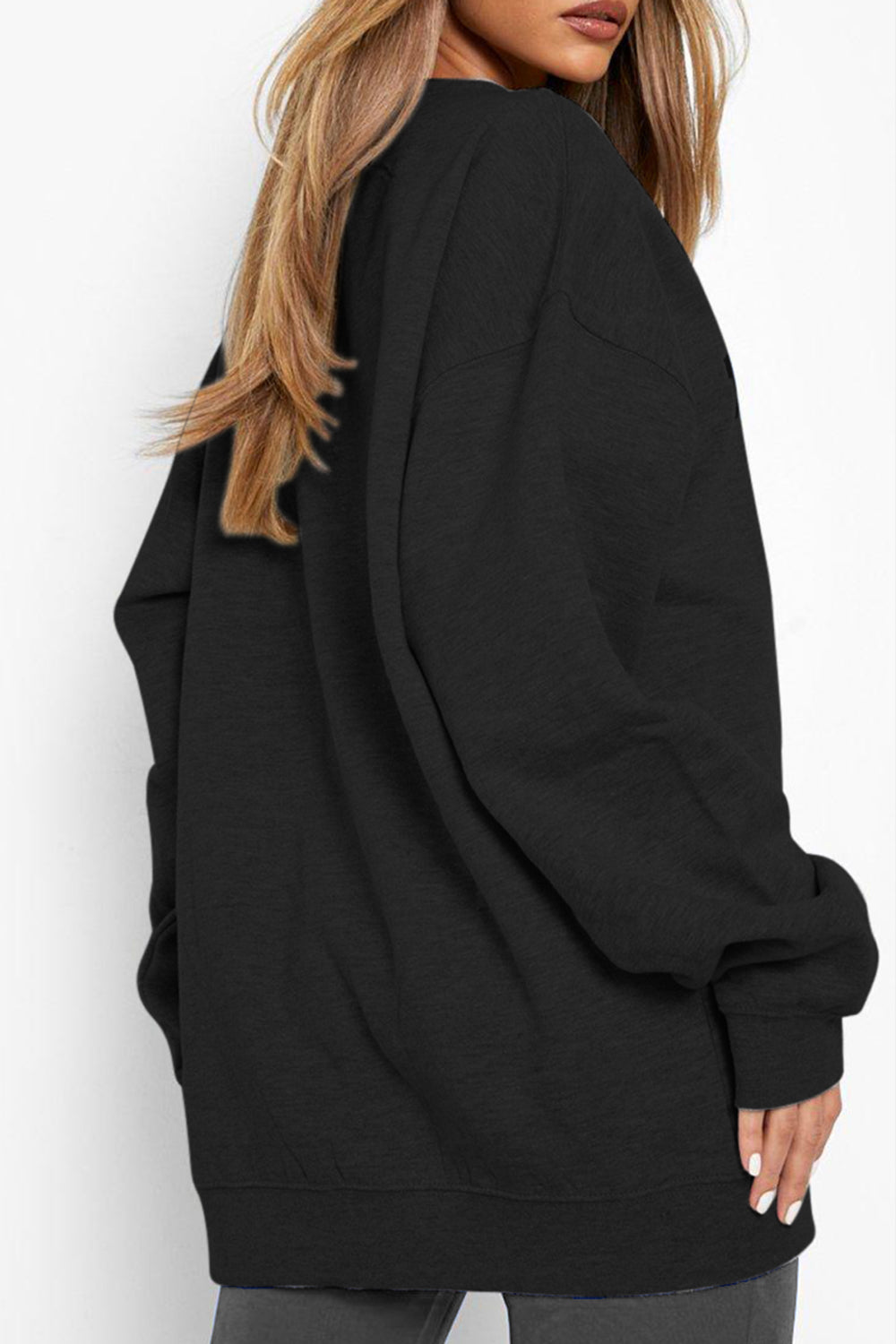 Simply Love Simply Love Full Size Dropped Shoulder SKULL Graphic Sweatshirt Trendsi