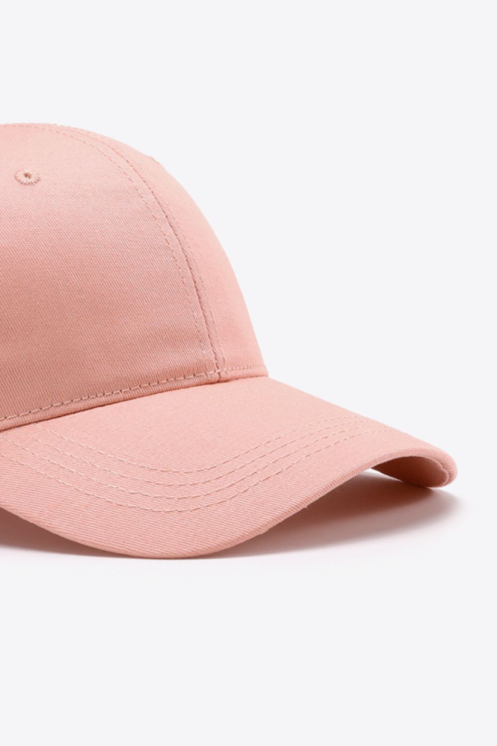 Plain Adjustable Cotton Baseball Cap Trendsi