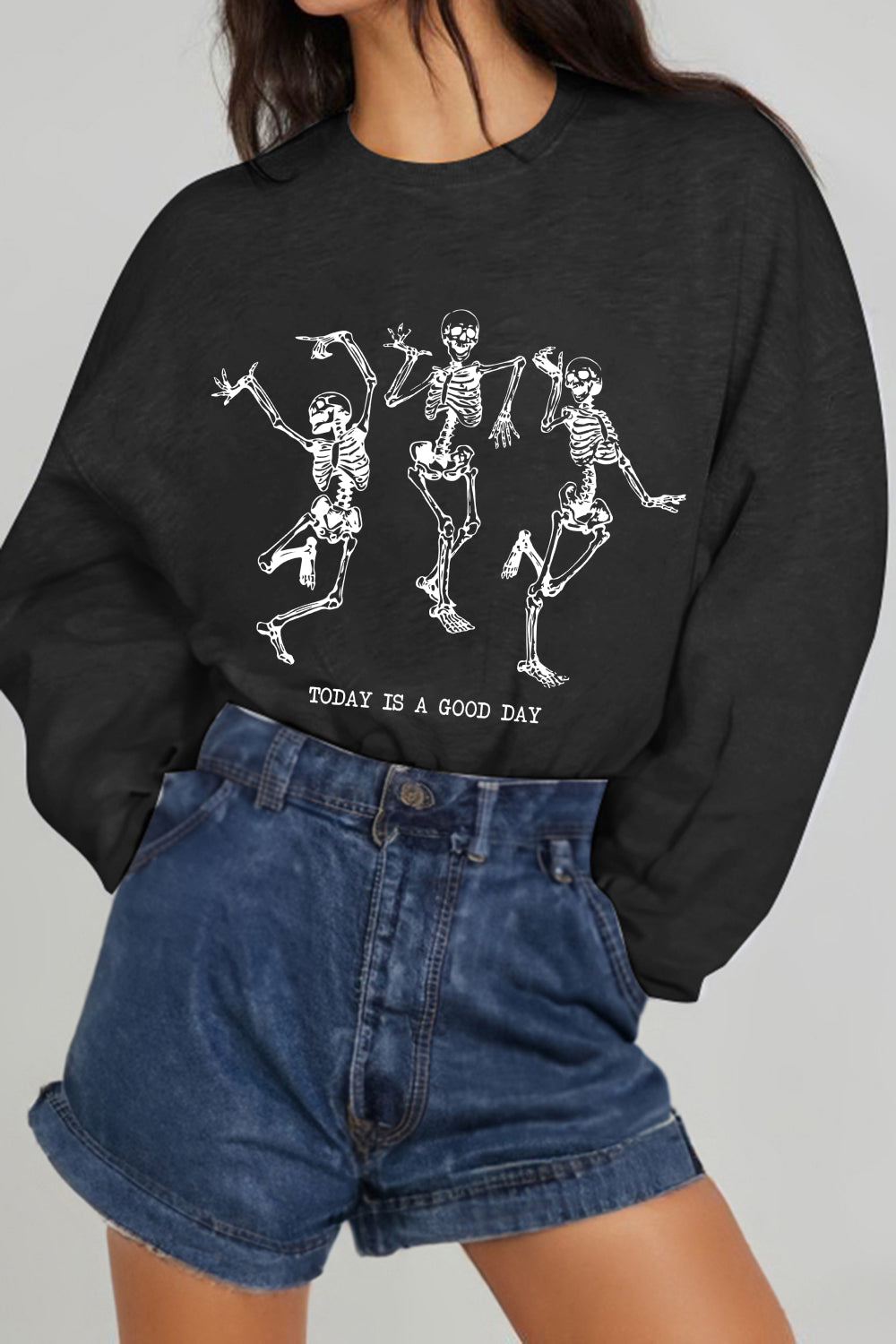 Simply Love Simply Love Full Size TODAY IS A GOOD DAY Graphic Sweatshirt Trendsi