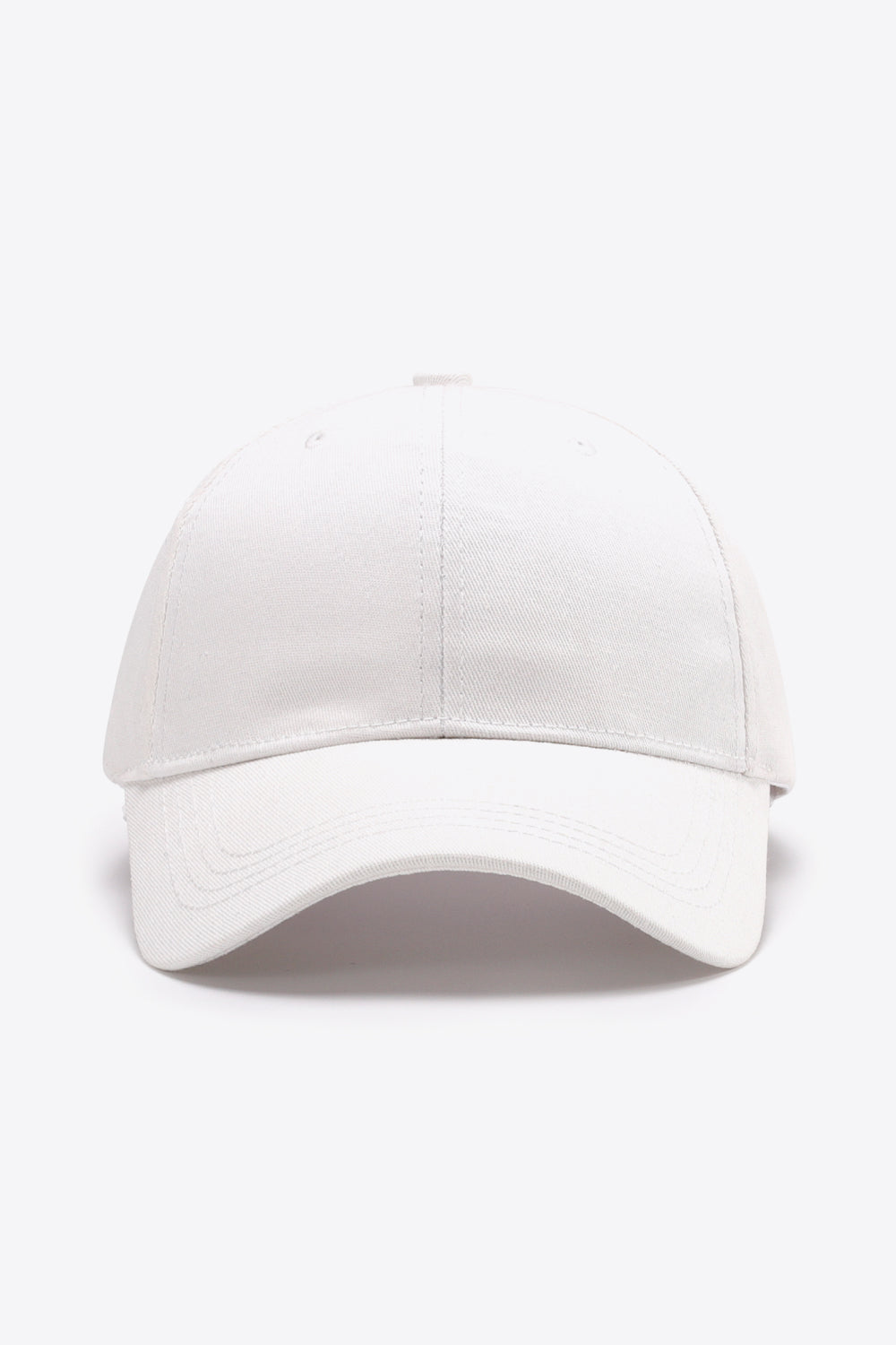 Plain Adjustable Cotton Baseball Cap Trendsi