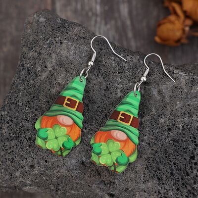 Wooden Alloy Dangle Earrings Trendsi