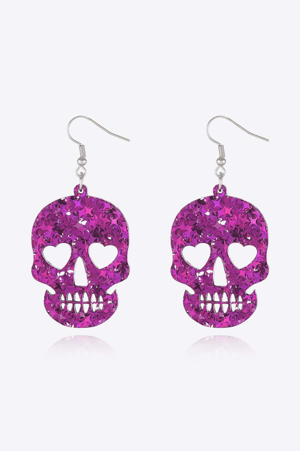 Acrylic Skull Drop Earrings Trendsi