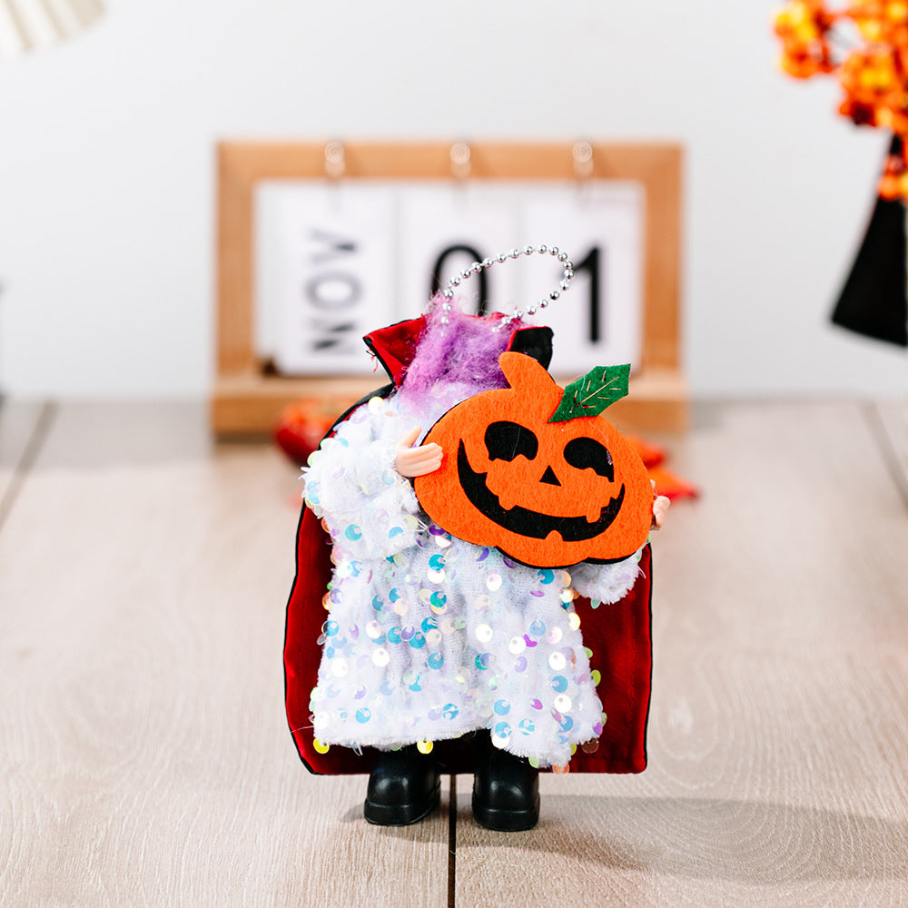 Two-Piece Sequin Halloween Hanging Widgets Trendsi