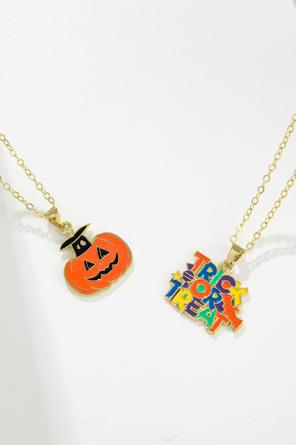 Two-Piece Halloween Theme Necklace Set Trendsi