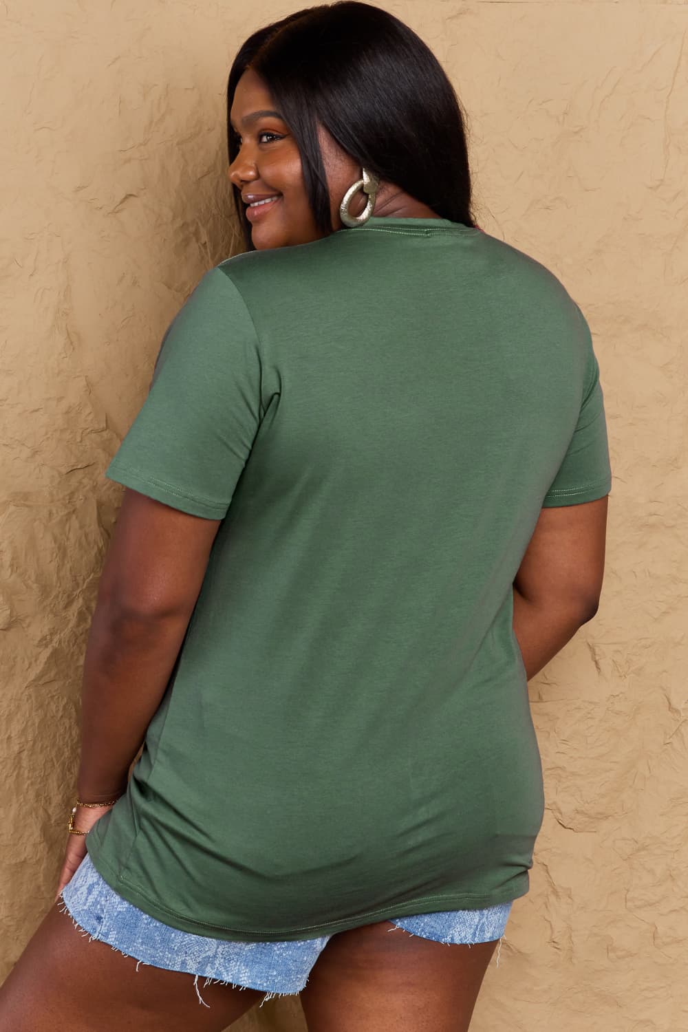 Simply Love Full Size THICK THIGHS AND SPOOKY VIBES Graphic Cotton T-Shirt Trendsi