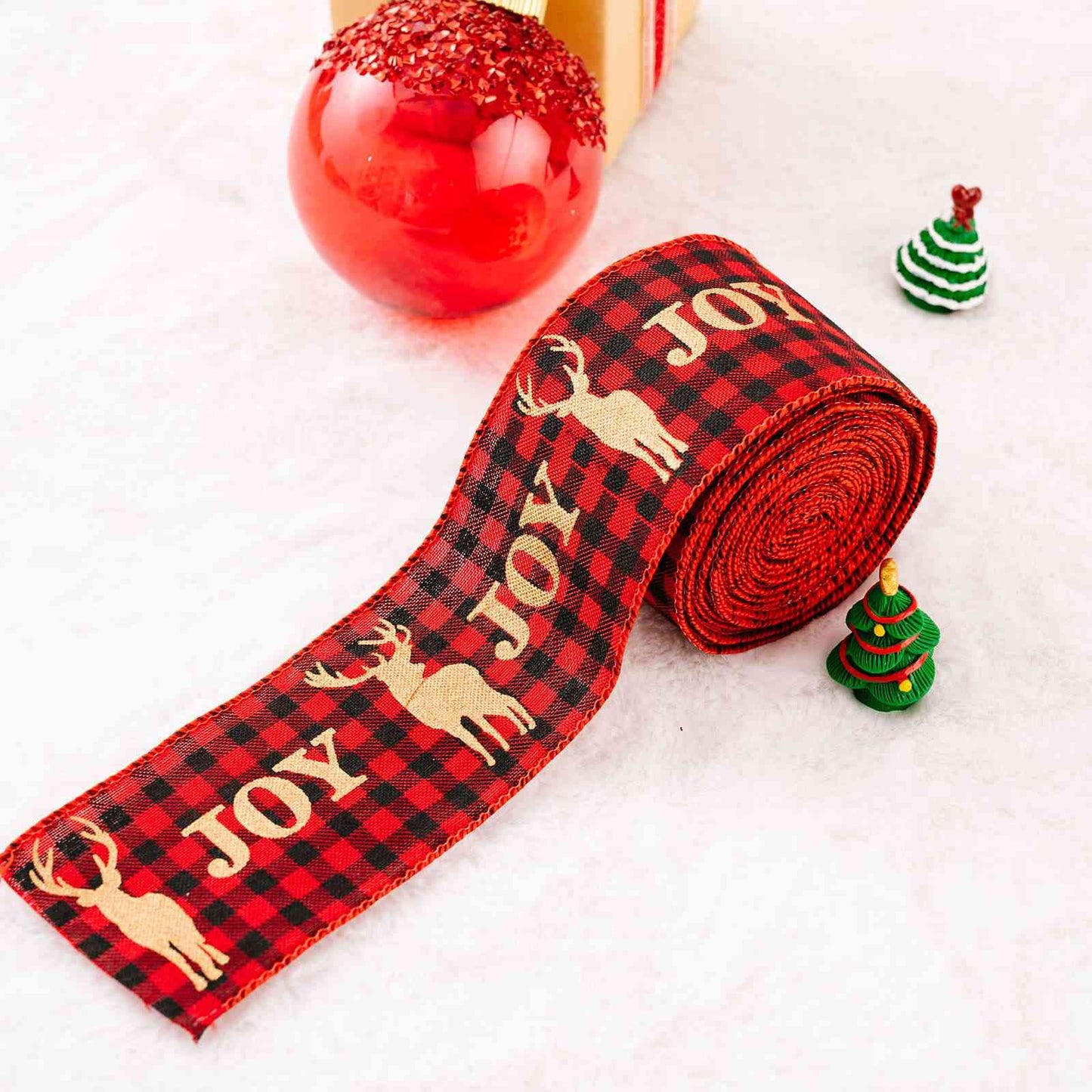 Christmas Polyester Ribbon Trendsi