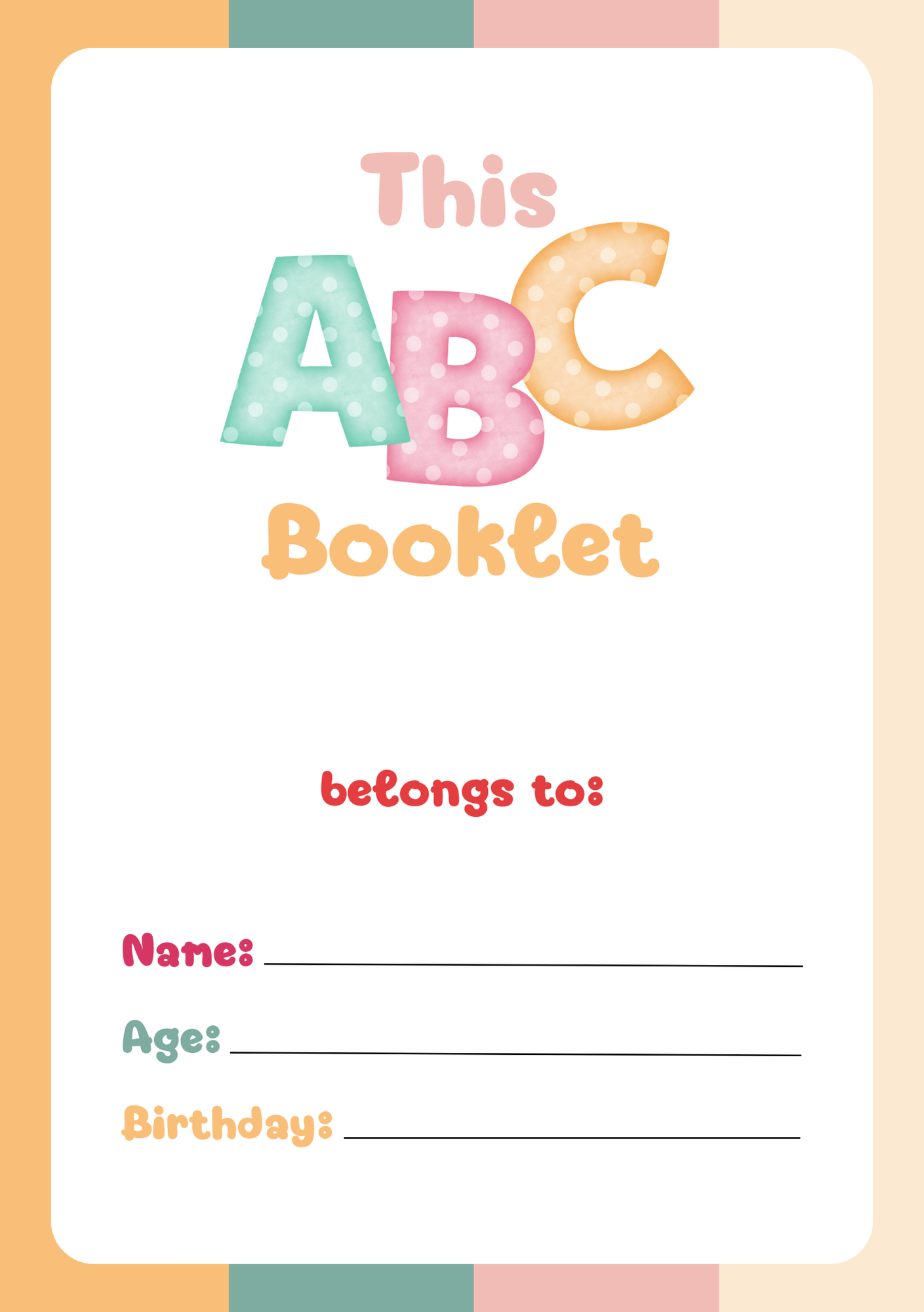 ABC Tracing Booklet