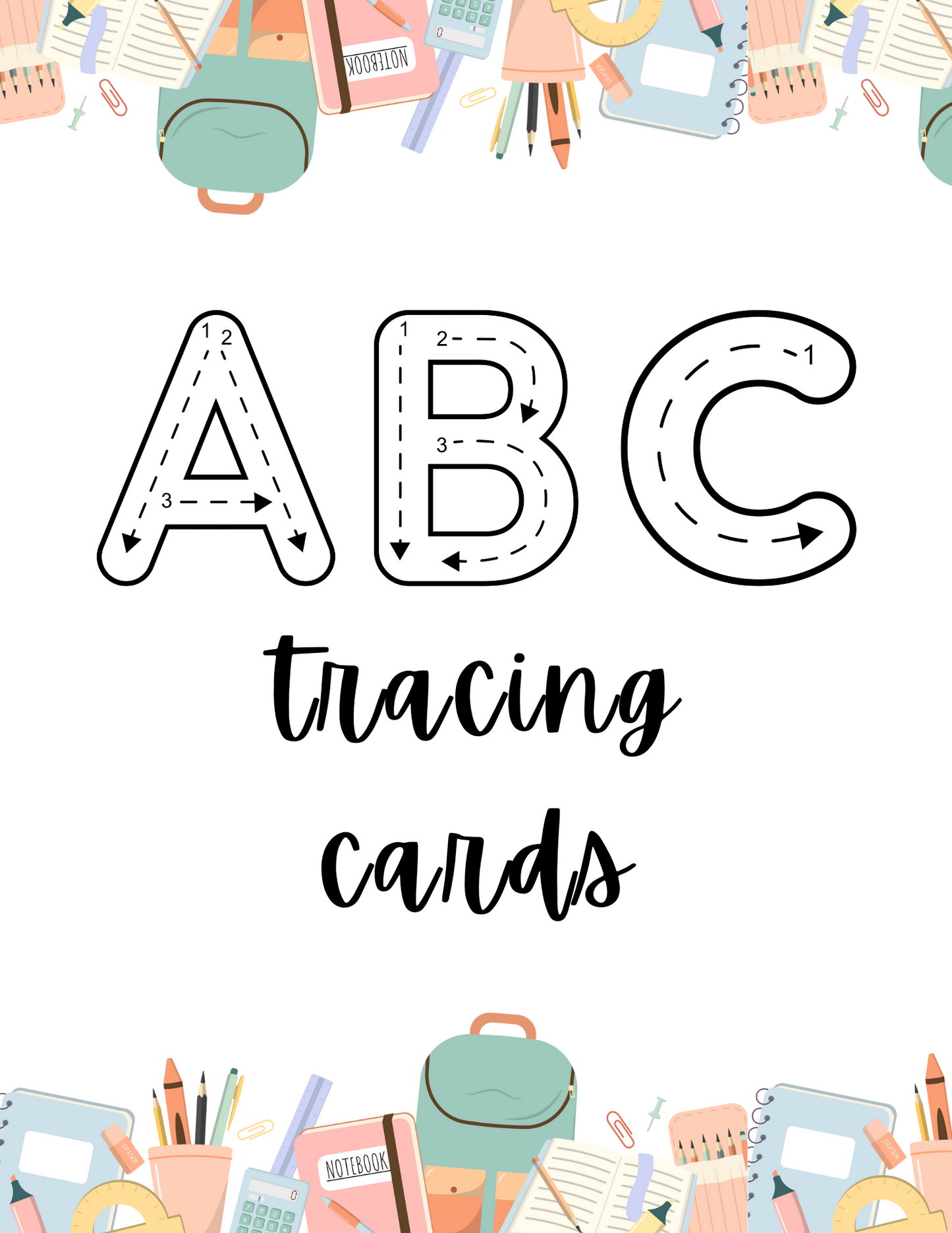 ABC Tracing Cards honeybaby.shop