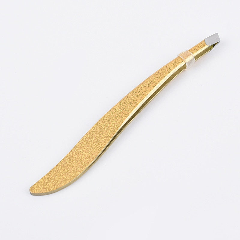 Eyebrow Tweezers Rose Gold Pincet Clips Stainless Steel Face Hair Removal Makeup Tool honeybeebowtique