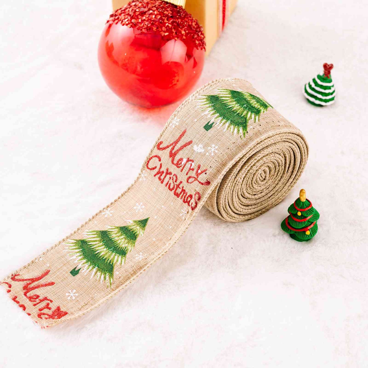 Christmas Polyester Ribbon Trendsi