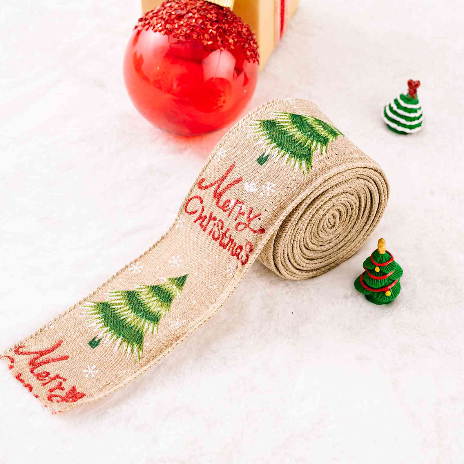 Christmas Polyester Ribbon Trendsi