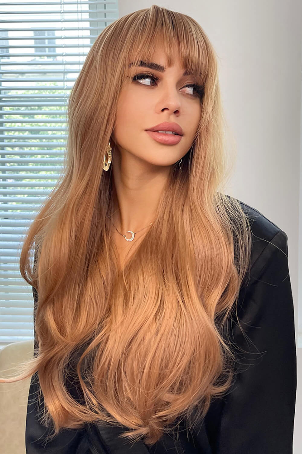 Natural Wave Full Machine Synthetic Wigs 26" Trendsi