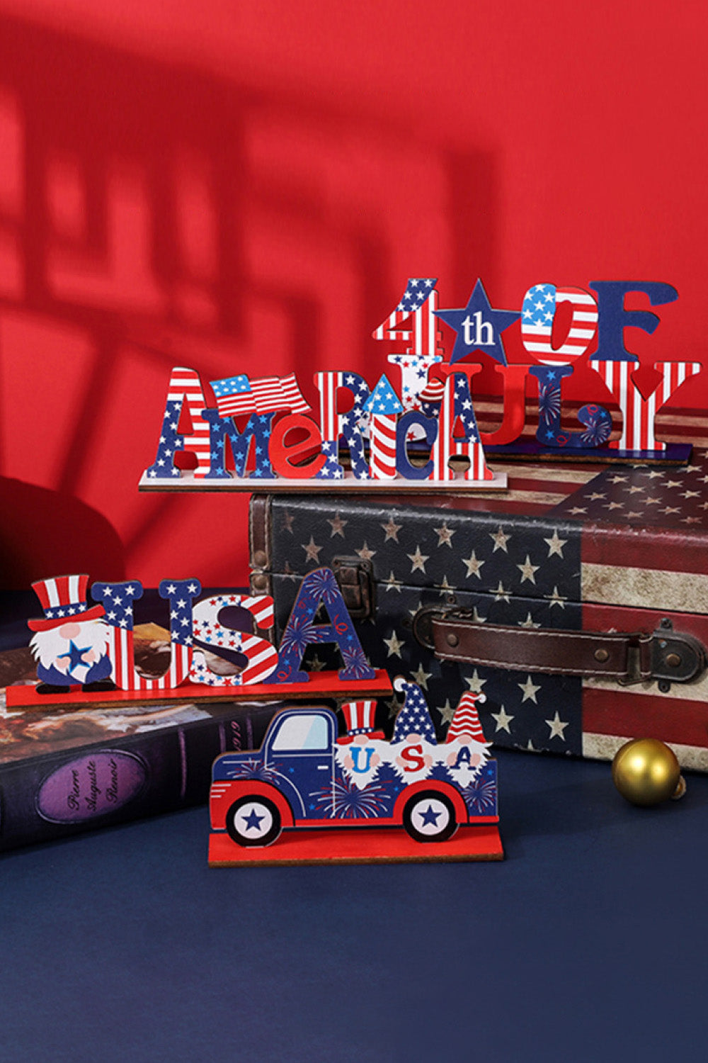 Independence Day Wood Decorative Ornament Trendsi