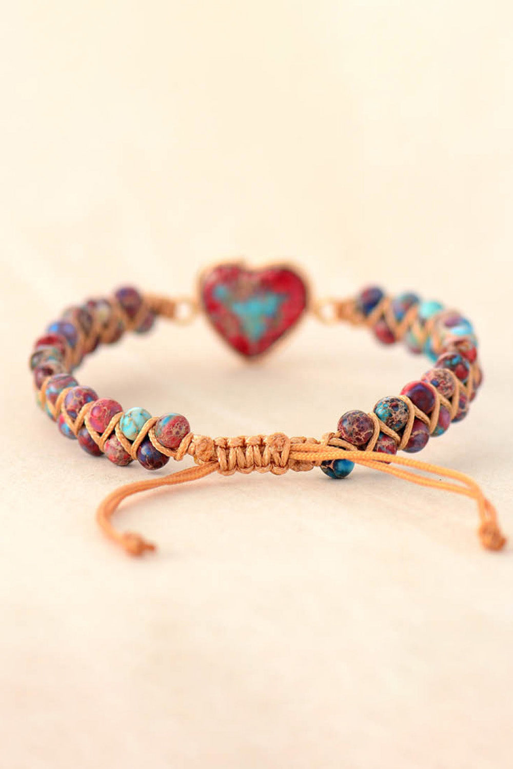 Handmade Heart Shape Natural Stone Bracelet Trendsi