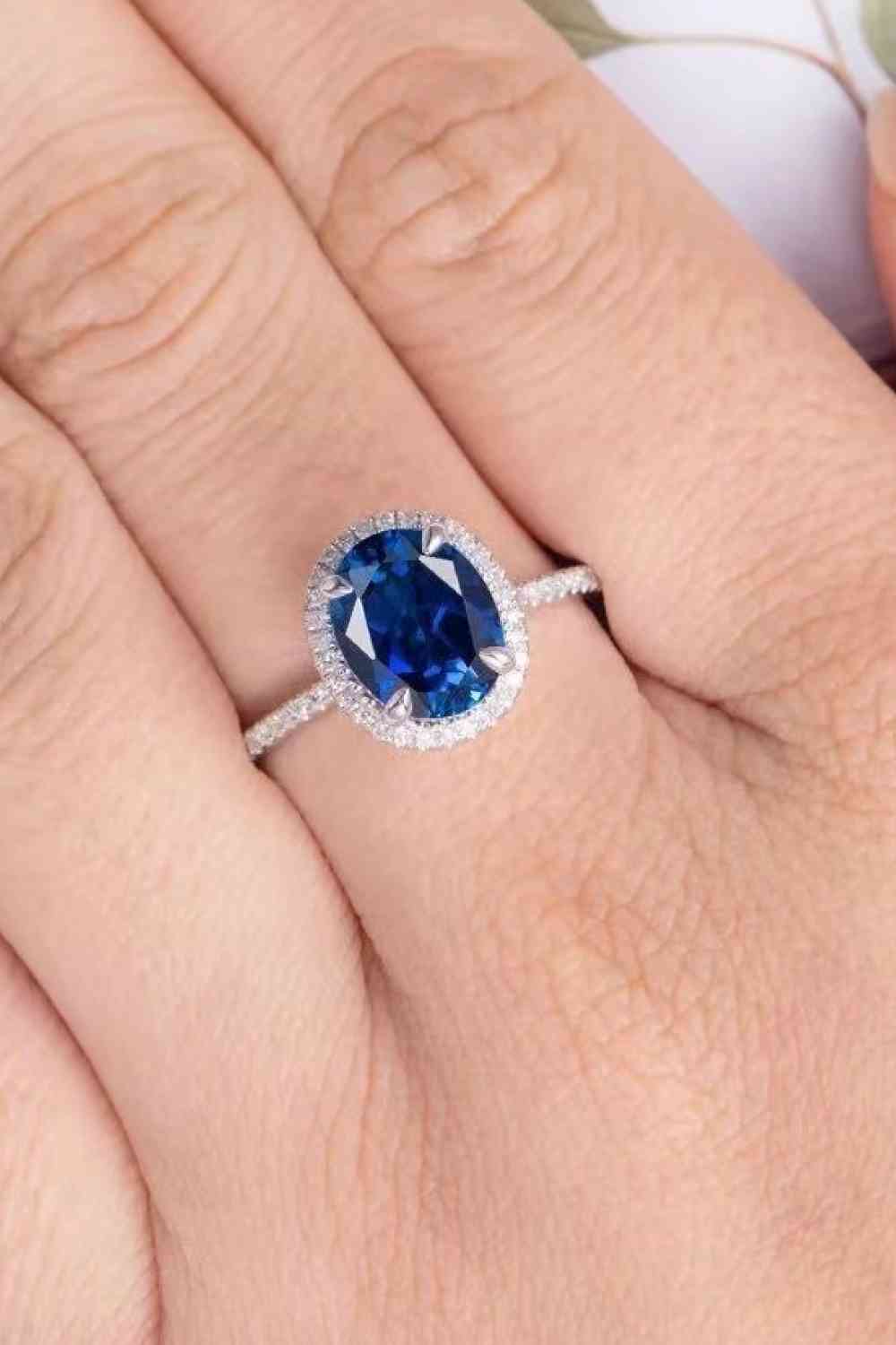 2 Carat Moissanite Pigeon Egg Ring Trendsi