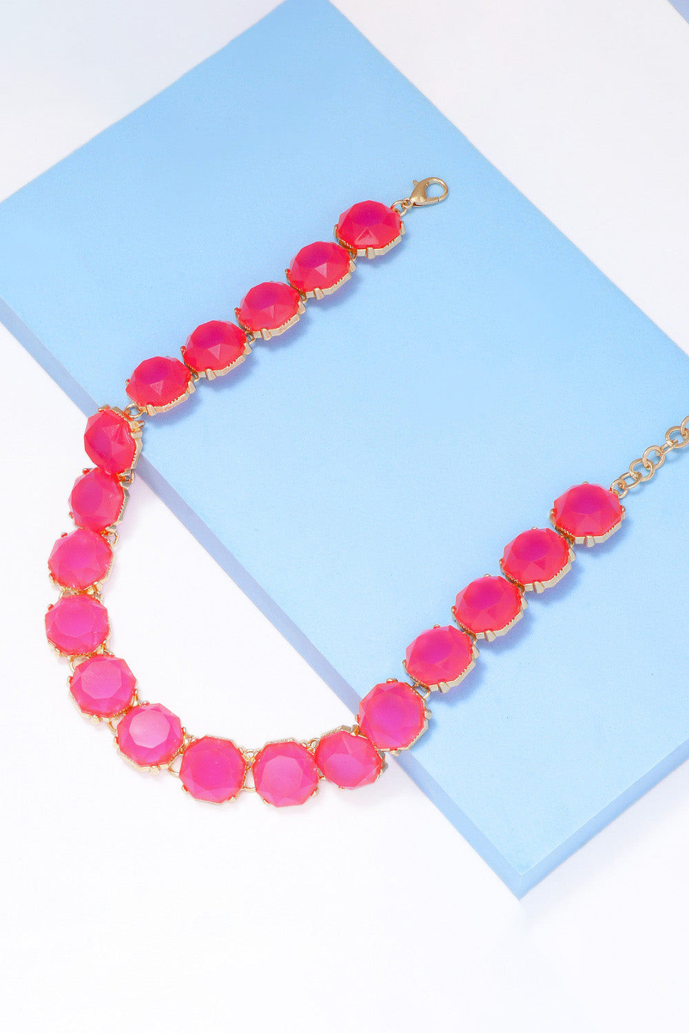 Zinc Alloy Resin Necklace Trendsi