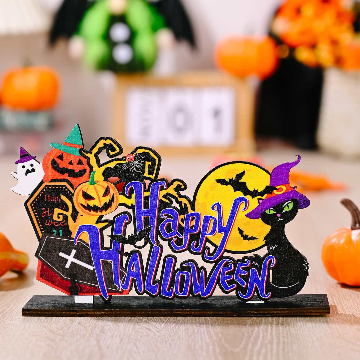 Assorted 2-Piece Halloween Element Ornaments Trendsi