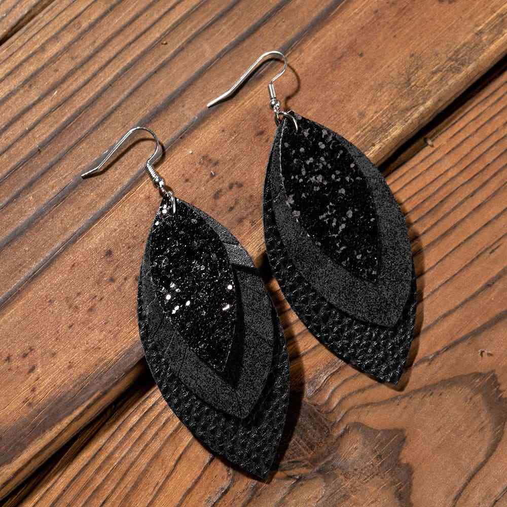 PU Leather Drop Earrings Trendsi