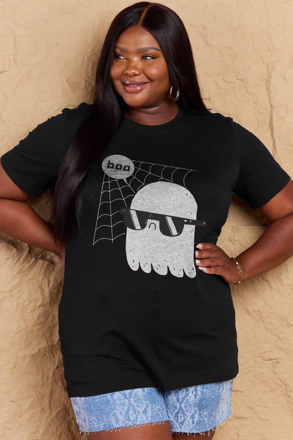 Simply Love Full Size BOO Graphic Cotton T-Shirt Trendsi