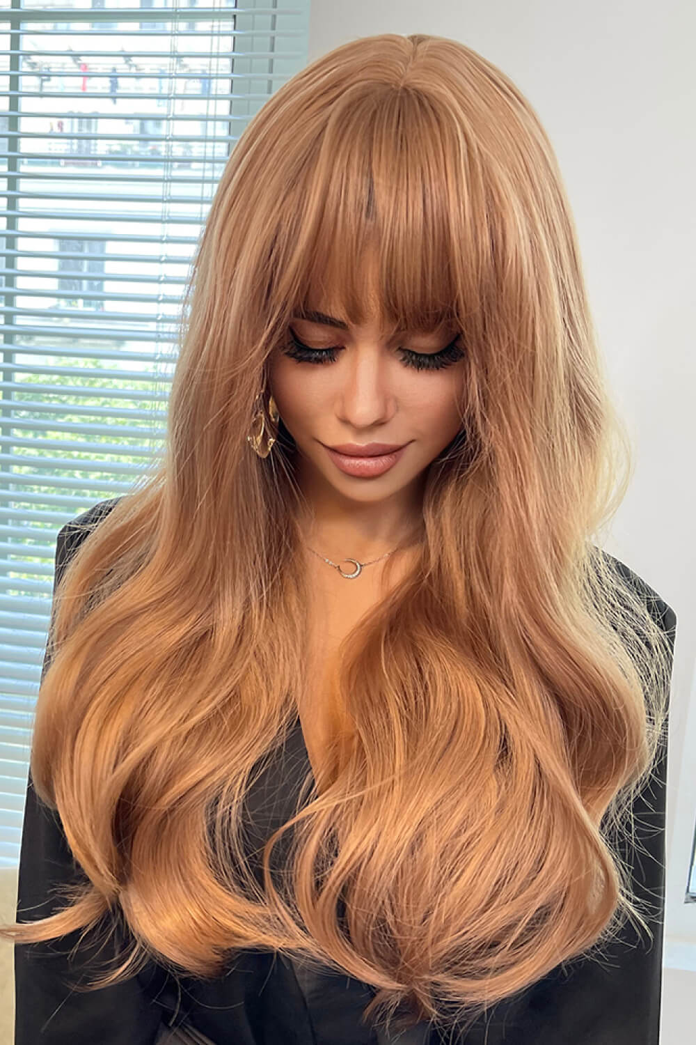Natural Wave Full Machine Synthetic Wigs 26" Trendsi