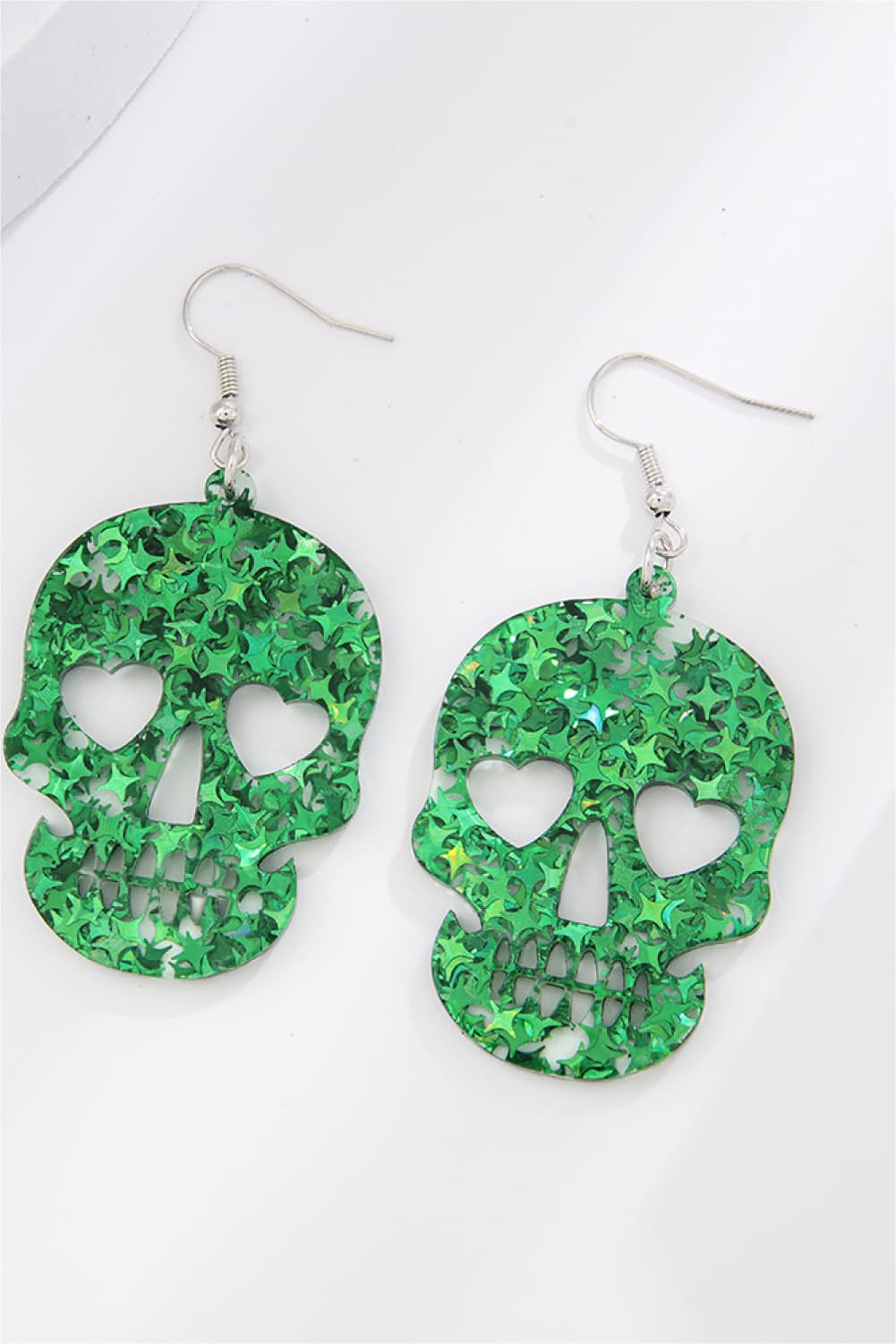 Acrylic Skull Drop Earrings Trendsi