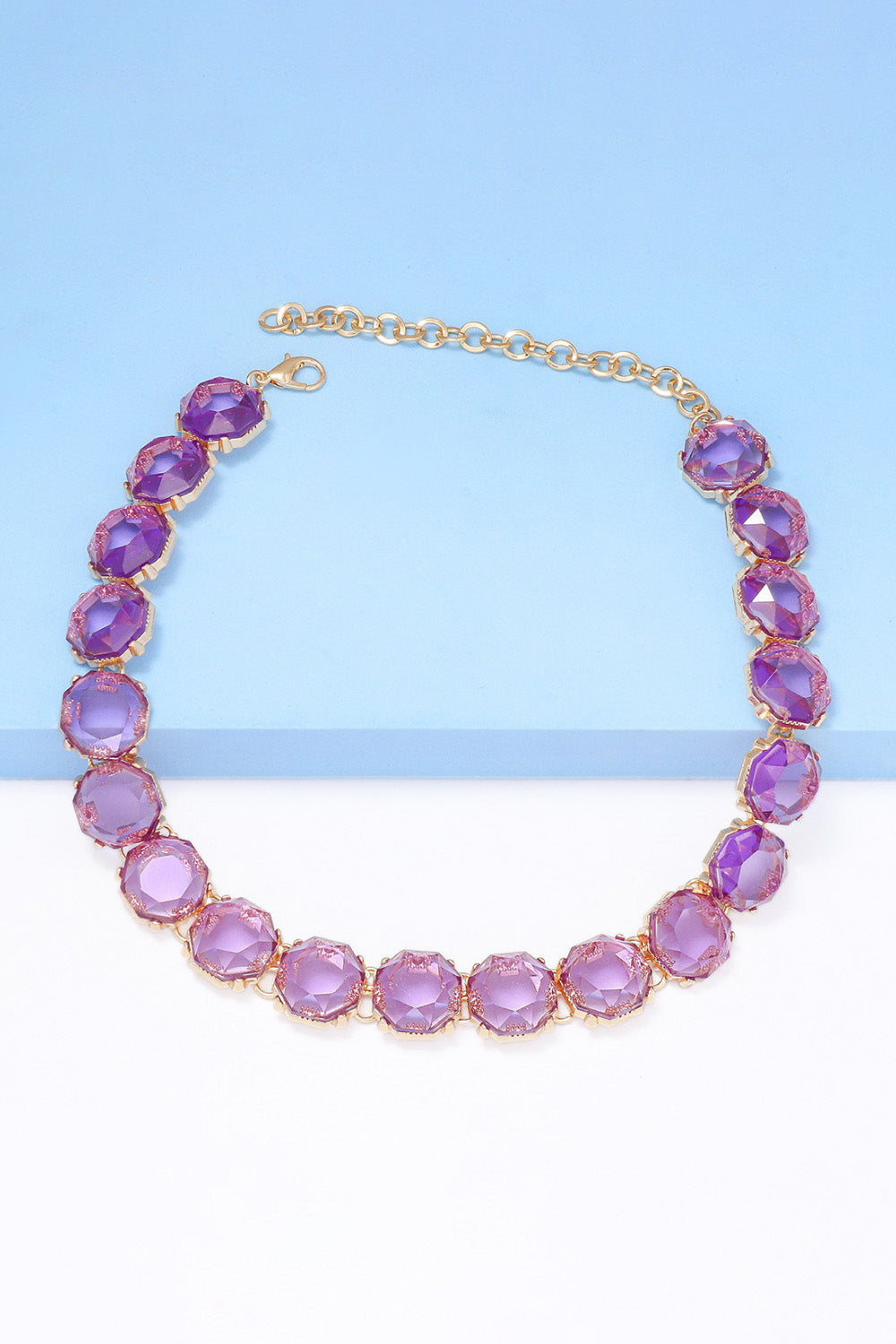 Zinc Alloy Resin Necklace Trendsi