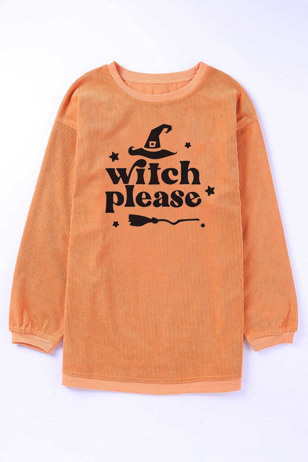 WITCH PLEASE Graphic Dropped Shoulder Sweatshirt Trendsi