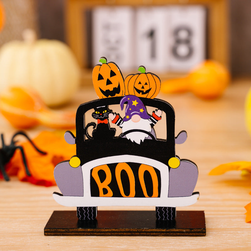 3-Piece Halloween Element Car-Shape Ornaments Trendsi