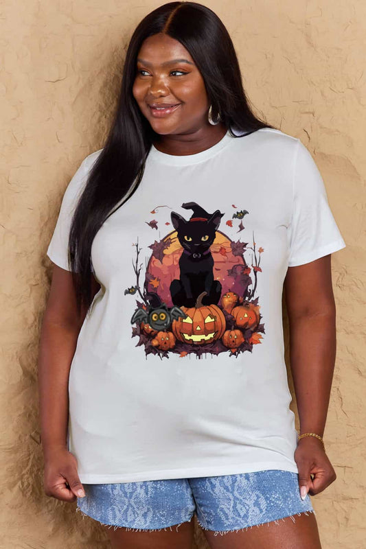 Simply Love Full Size Halloween Theme Graphic T-Shirt Trendsi
