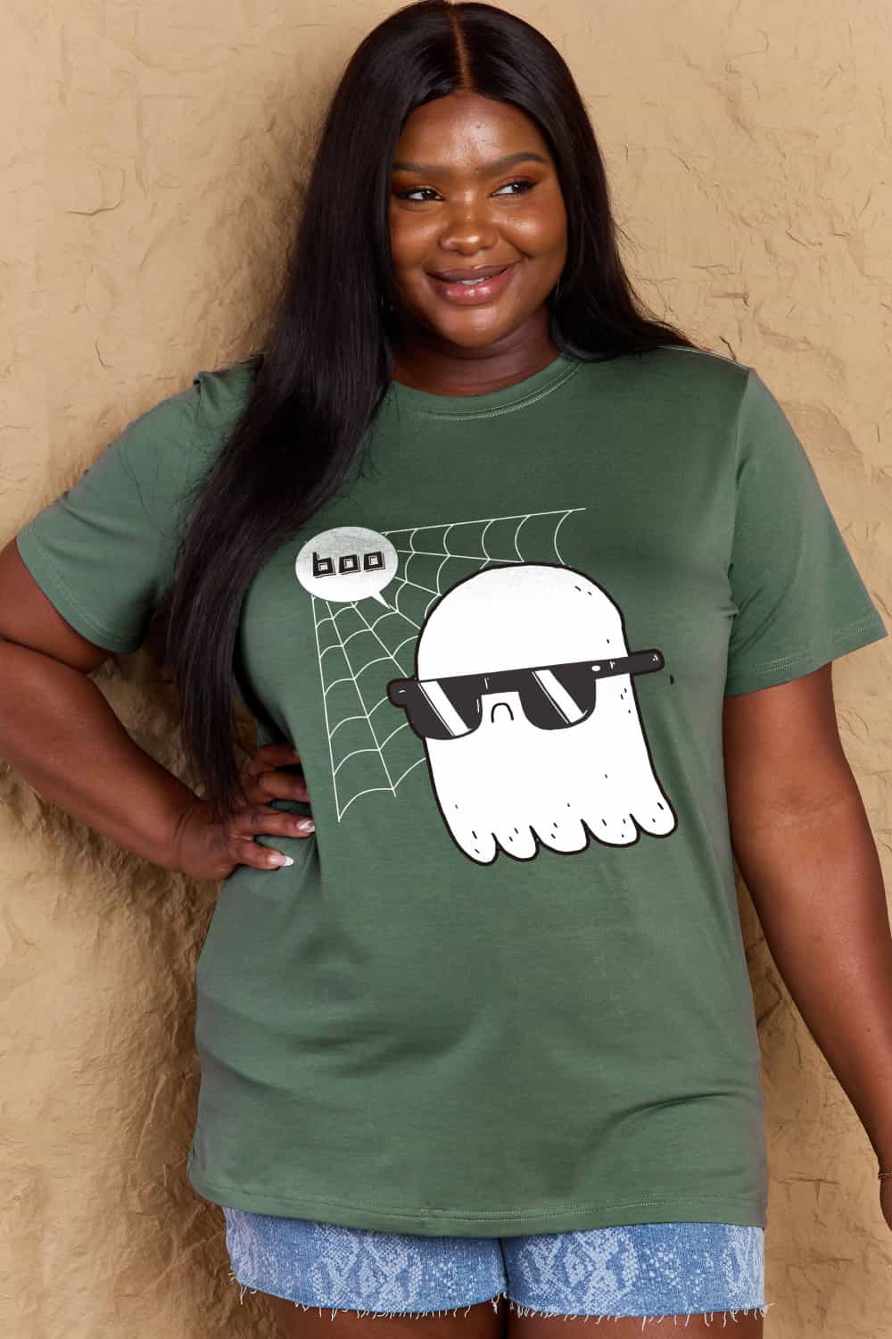 Simply Love Full Size BOO Graphic Cotton T-Shirt Trendsi