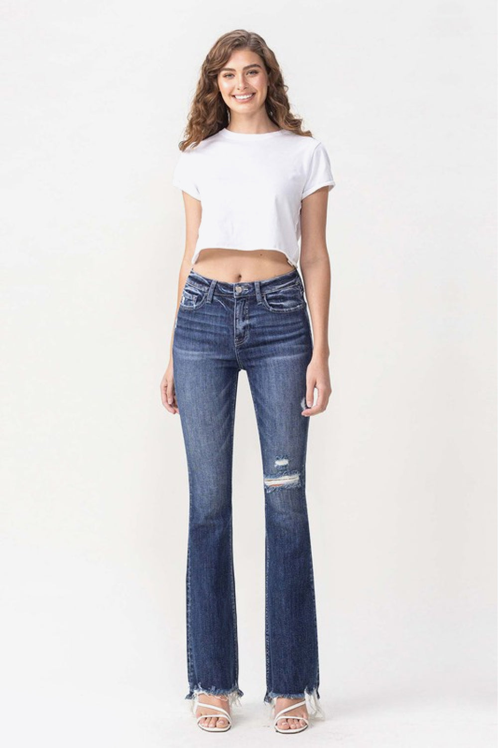 Vervet by Flying Monkey Luna Full Size High Rise Flare Jeans Trendsi