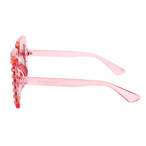 MEETSUN Sunglasses For Women Oversized Square Luxury Crystal Frame Designer Fashion Glasses (Pink-Gradient, 67) MEETSUN