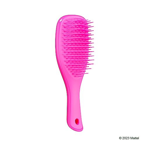 Tangle Teezer x Barbie The Mini Ultimate Detangling Brush, Dry and Wet Hair Brush Detangler for Traveling and Small Hands, Totally Pink TANGLE TEEZER