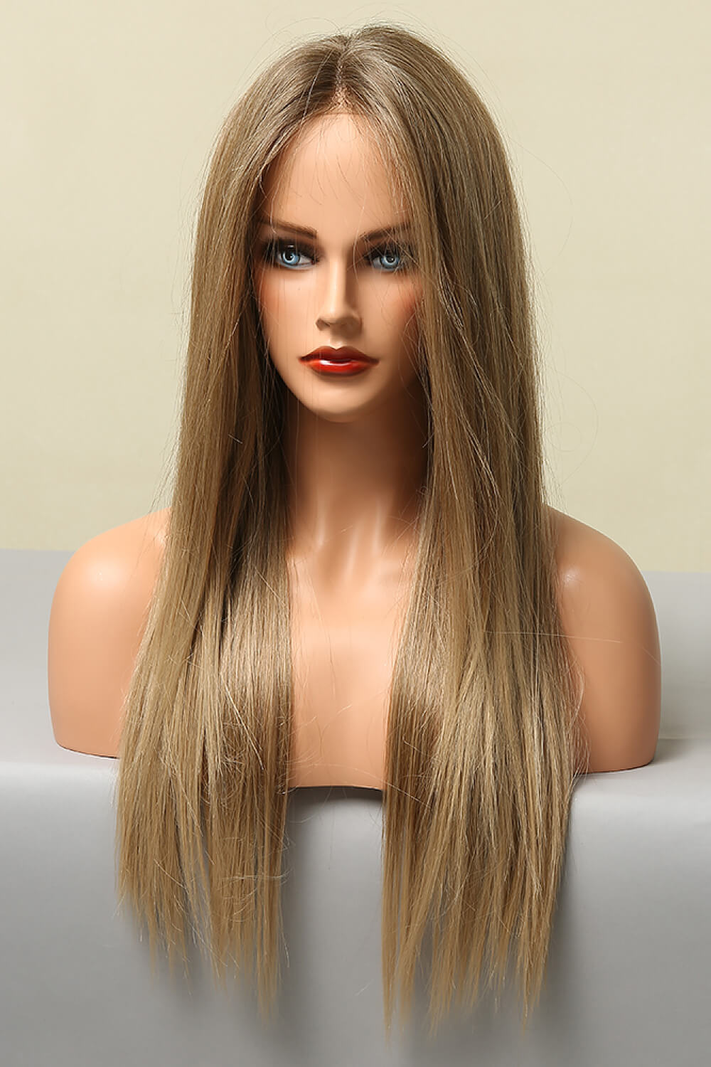 13*2" Long Straight Lace Front Synthetic Wigs 26" Long 150% Density Trendsi